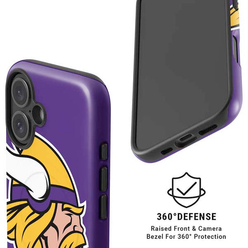 NFL Minnesota Vikings Large Logo iPhone 16 Magsafe Impact Case